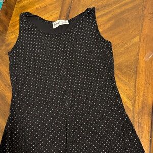 Ronni Nicole Black Dress with White polka Dots